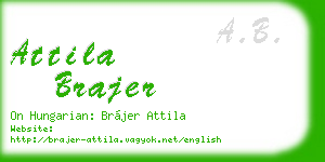attila brajer business card