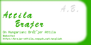 attila brajer business card